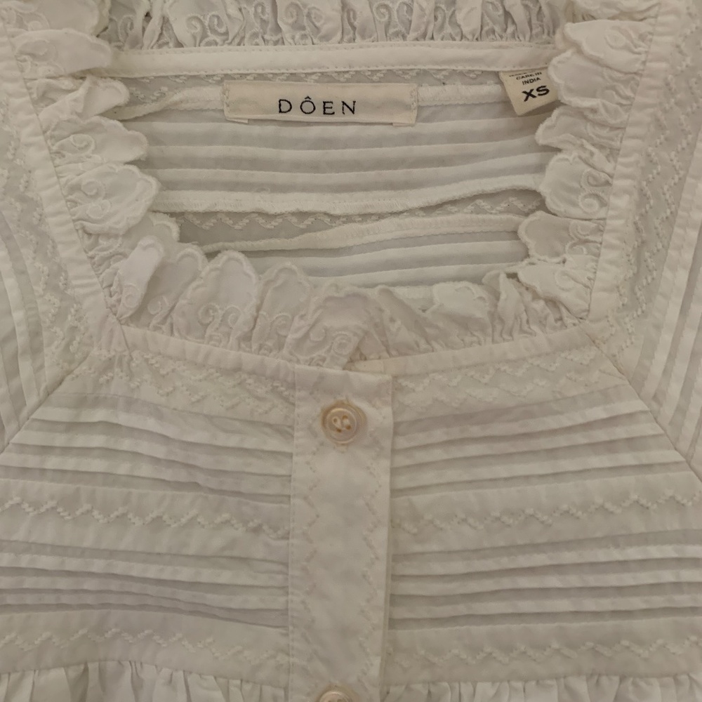 DOEN Chambery Top in White Size XS - Picture 8 of 9